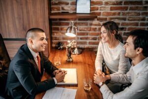 Arizona Couple With Lawyer Discussing Postnuptial Agreement